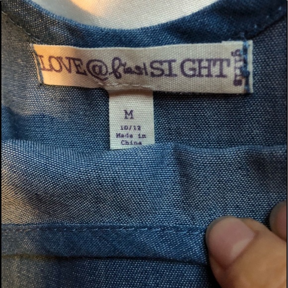 ❤️NEW Navy Embroidered Chambray Sundress- Girls - Picture 3 of 8